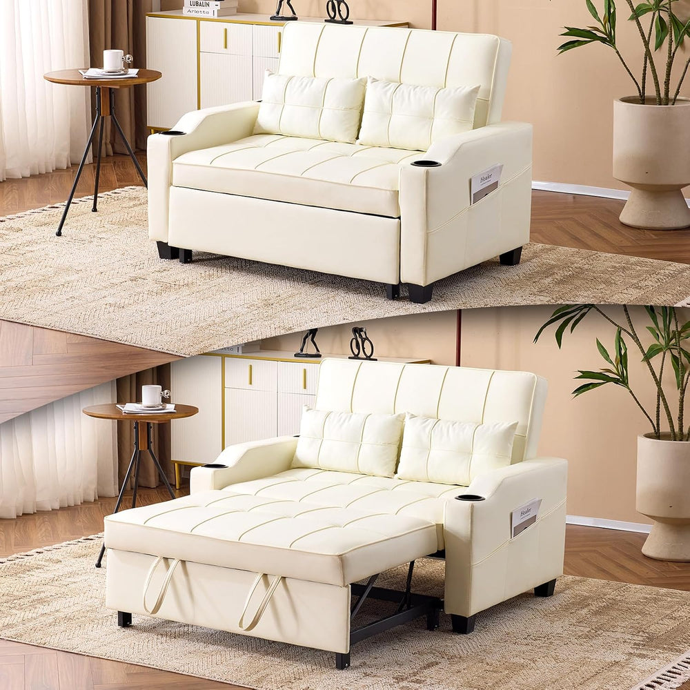 VINGLI Convertible Loveseat Sleeper Sofa Bed, Pullout Couch for Living Room |...