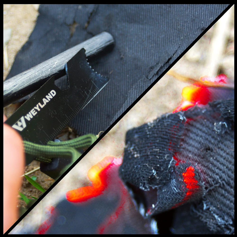 Bushcraft Fire Starting Kit - Ferro Rod & Magnesium Fire Starter