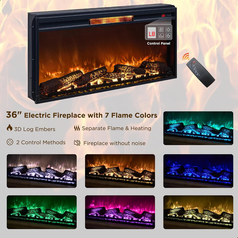 JXQTLINGMU Farmhouse 70" Fireplace TV Stand for 80" TV, Off White |...