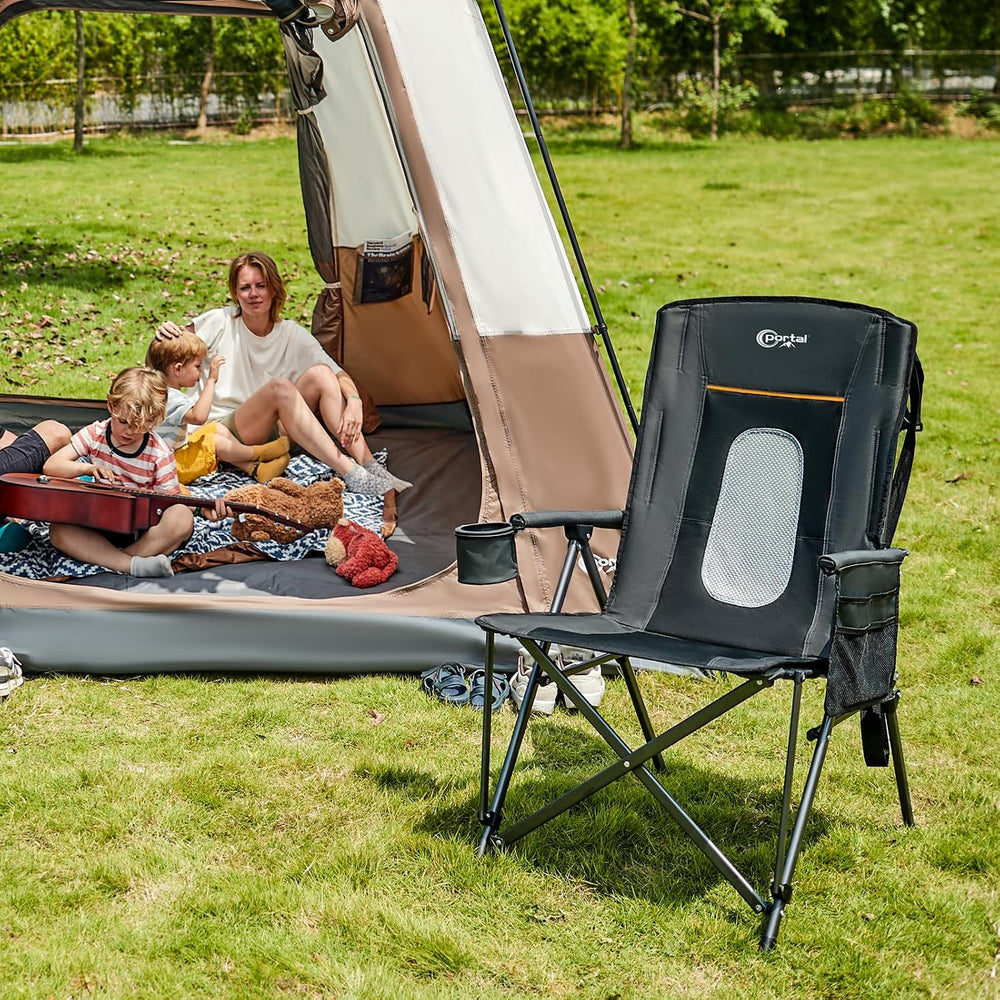 Portal Oversized Folding Camping Chair High Back Portable Lawn Chairs for Adu...