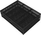 Pilipane Monitor Stand Riser with Drawer Large Storage Space Anti Slip Rubber Pad Metal Mesh Monitor Riser for Office Household