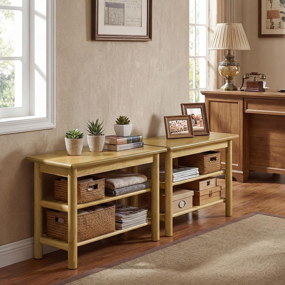 Giantex Shoe Rack Bench, 3-Tier Entryway Bench with Slat Shelves, Wooden Shoe...