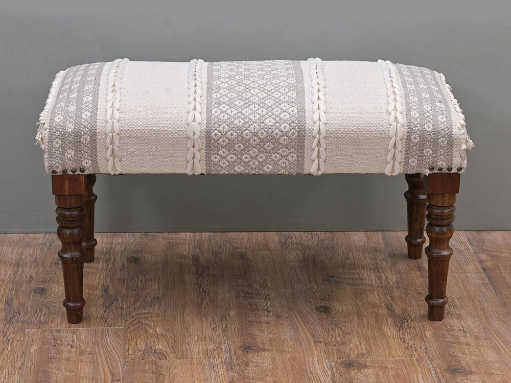 Entryway Mango Wooden Bench Table for Home Dining Room Bedroom| 2 Seater Benc...