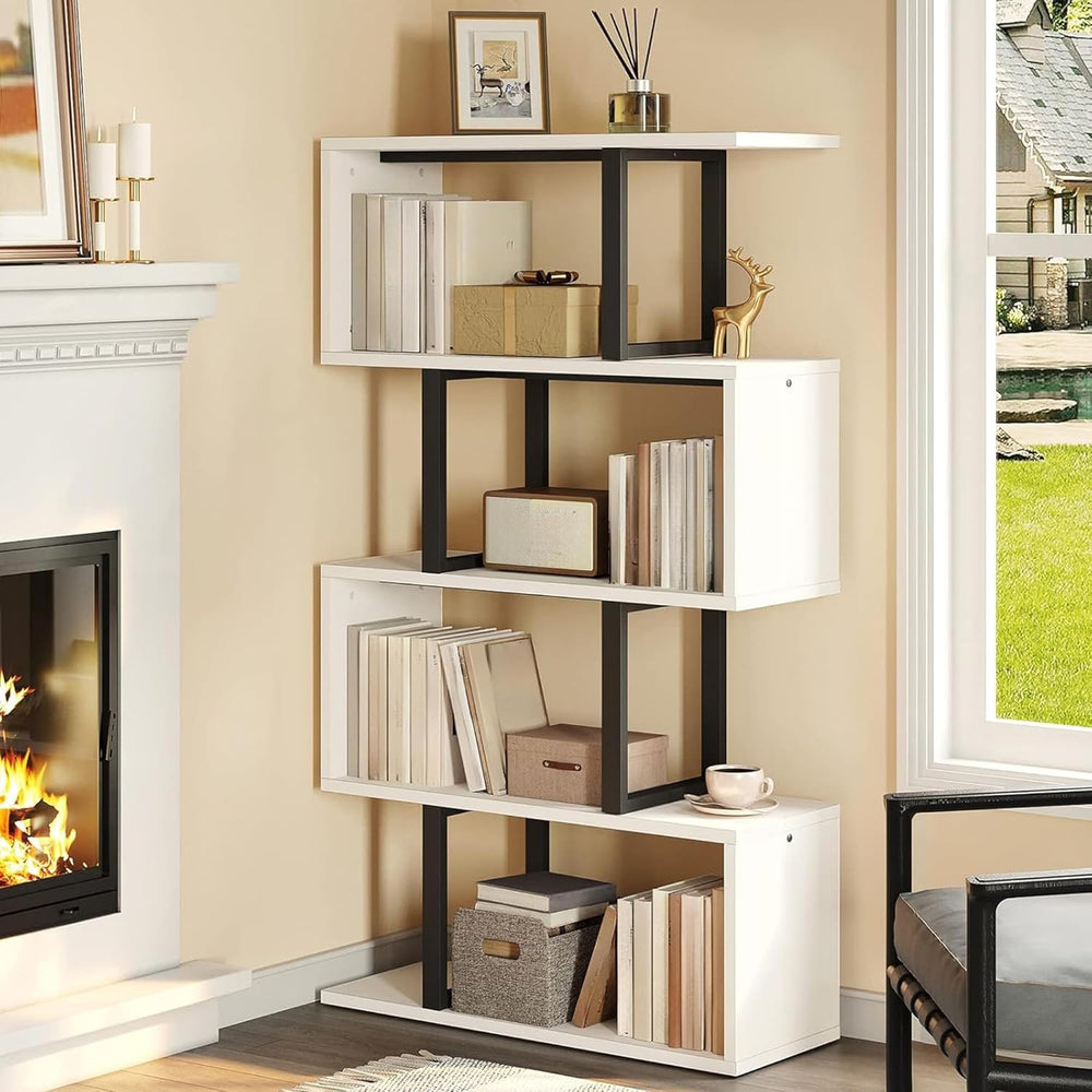 DWVO 5-Tier Geometric Bookshelf