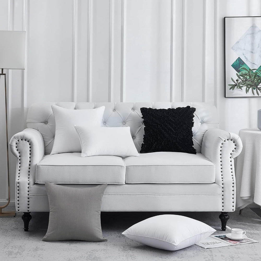 FAVRIQ 22 x 22 Throw Pillow Inserts with 100% Cotton Cover Square Cushions fo...