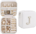 Birthday Gifts for Women, Initial Jewelry Box and Case for Travel, Perfect for Wife, Girlfriend, or Graduation Gift