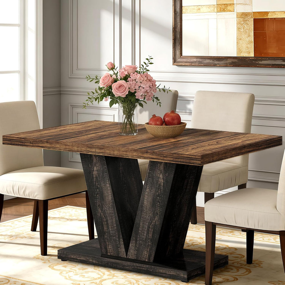 Oigavfd 47 Inch Dining Table, Rectangular Kitchen Table for 4 with Heavy Duty...