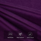 Flouki Velvet Vanity Stools, Multifunctional Arch Ottomans, Small Arch Ottoman, Ottomans for Bedroom, Dorm, Side Table Seat for Living Room, Entryway (Purple)