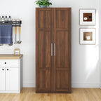 Pantry Cabinet, Kitchen Pantry Storage Cabinets with 2 Door and 3 Shelves, Pantry Storage Cabinet, Cupboard for Kitchen, Dining Room and Living Room.