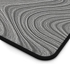 Brushed Metal Texture Desk Mat - Extended Mouse Pad & Desk Pad, Neoprene Surface, Non-Slip Rubber Base, Stitched Edges, Desk Protector for Keyboard & Mouse, Sizes 12x18/12x22/16x32 (Damascus, 12x22)