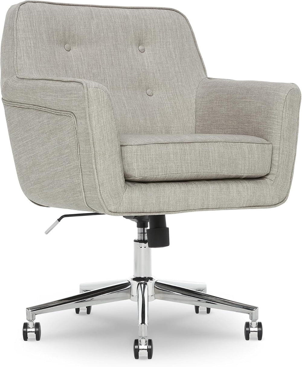 Serta Ashland Home Office Desk Chair with Button Tufted Mid-Back, Memory Foam...