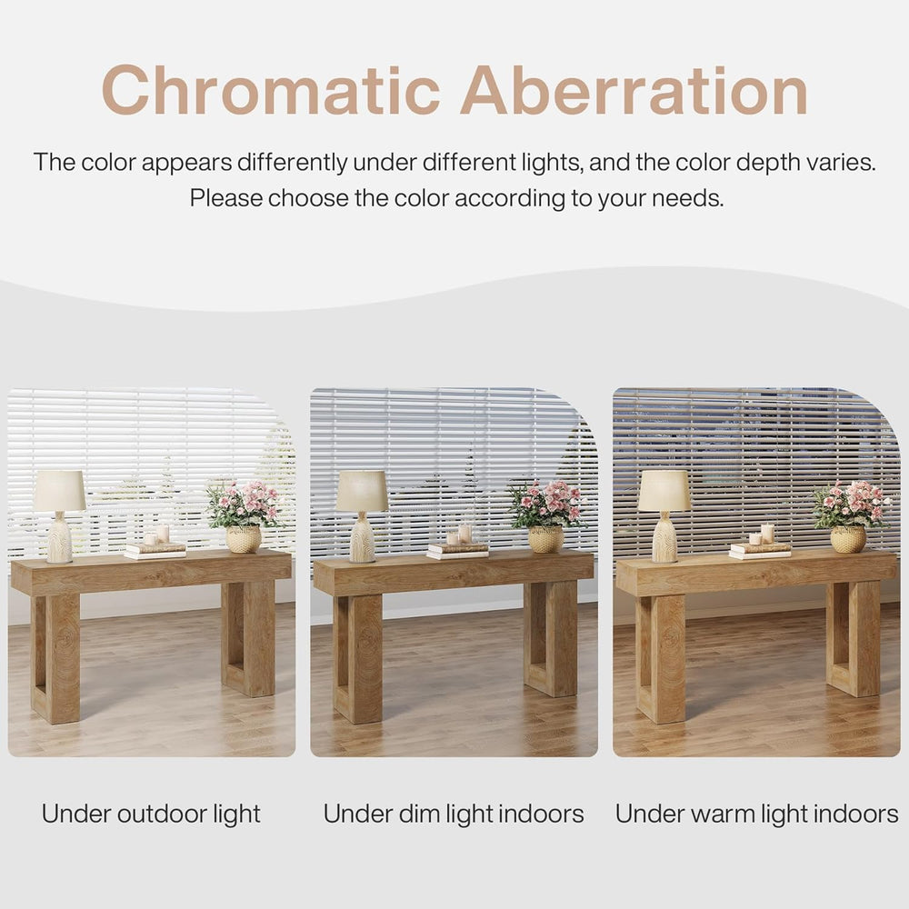 Tribesigns Farmhouse Console Table, 63-Inch Long Narrow Sofa Table Behind The...
