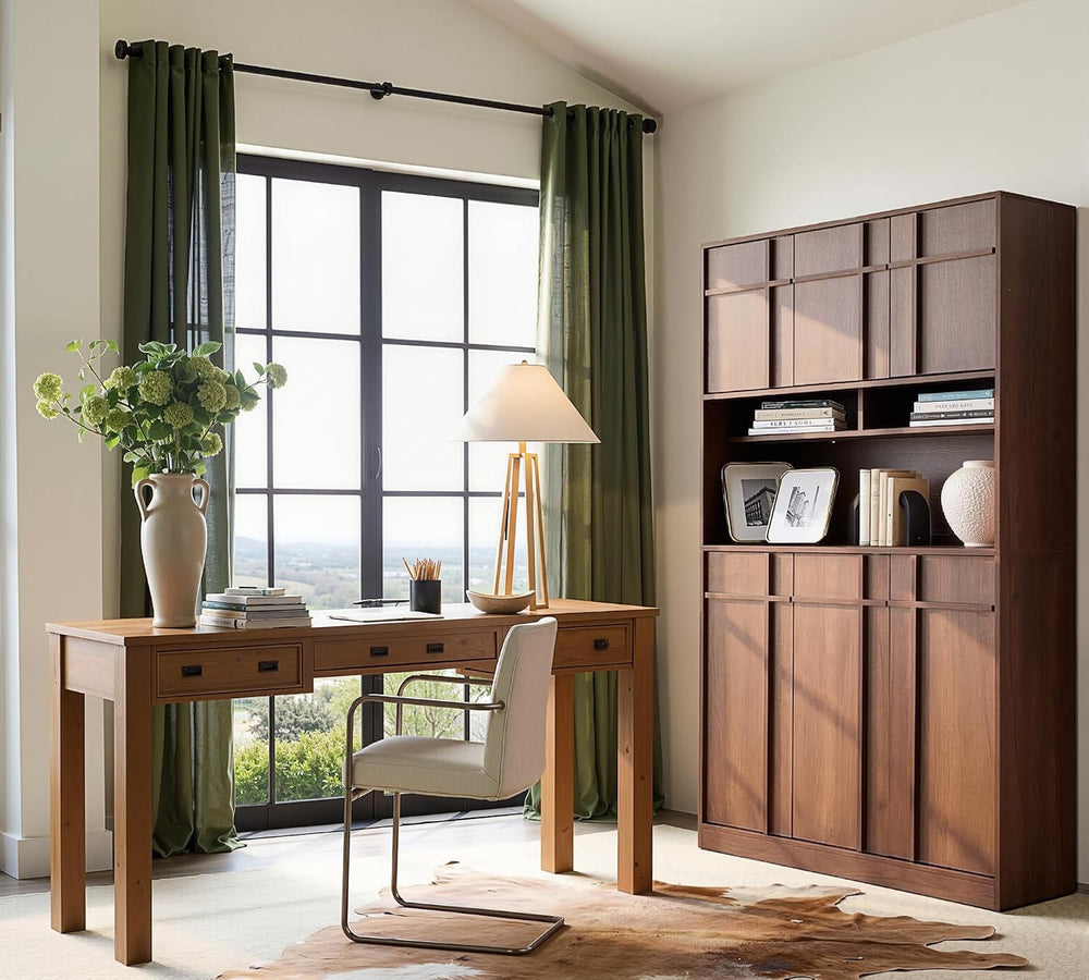 72" Pantry Cabinet, Tall Kitchen Pantry Storage Cabinet with Countertop,...
