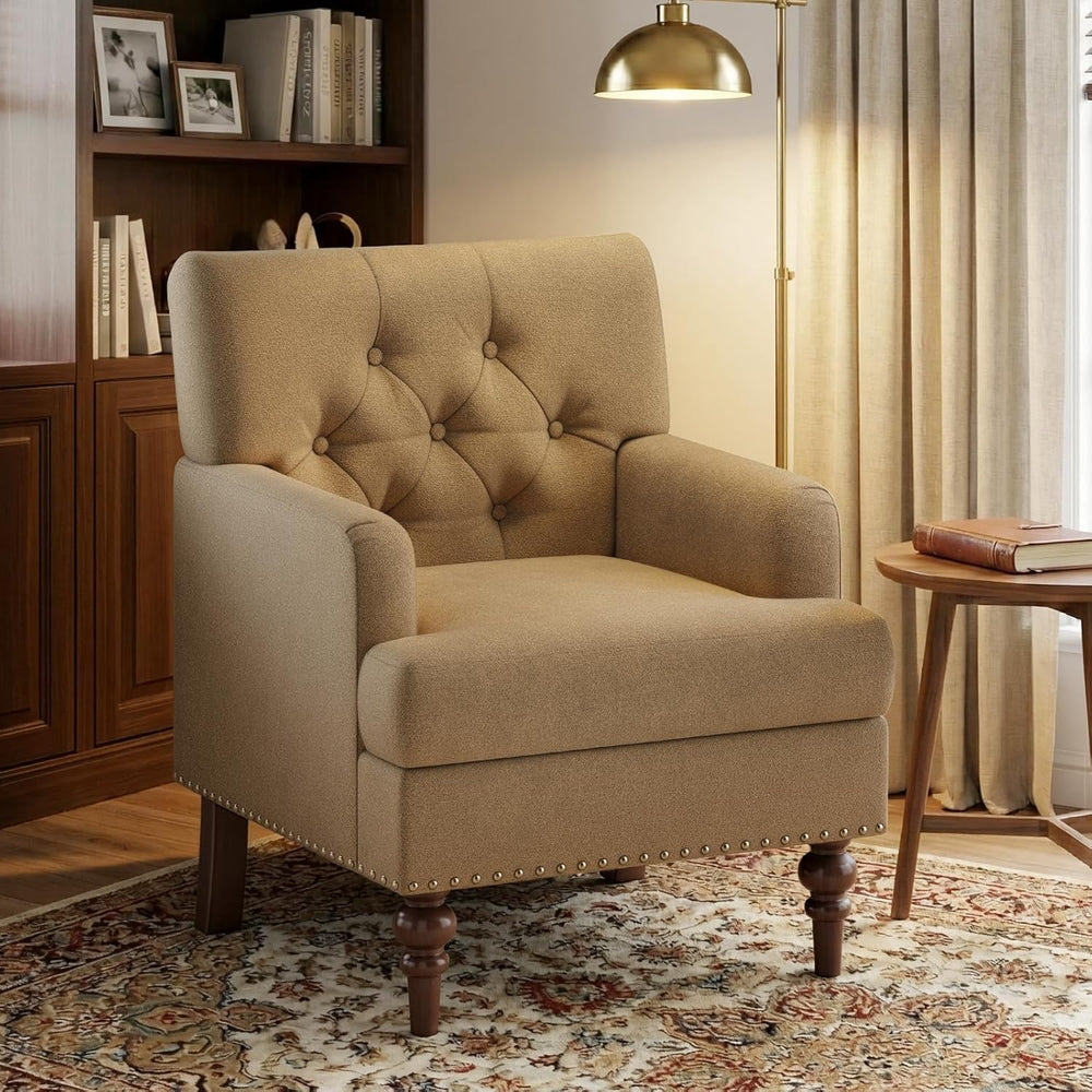 MALOL Upholstered Accent Chair Set of 2, Comfy Reading Chair for Living Room,...