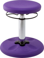 Kore Kids Adjustable Wobble Stool, Ages 6-11, 14-19in Tall, Purple | Flexible seating for classroom and home boosts focus, improves posture and channels energy; anti-tip base; Made in USA