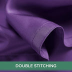 Queen Pillowcases by Pure Bamboo, Genuine 100% Organic Viscose Derived from Bamboo, Luxuriously Soft & Cooling, Double Stitching, Envelope Closure (2 Queen Pillowcases, Purple)