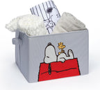 Lambs & Ivy Snoopy Foldable/Collapsible Storage Bin/Basket Organizer w/ Handles