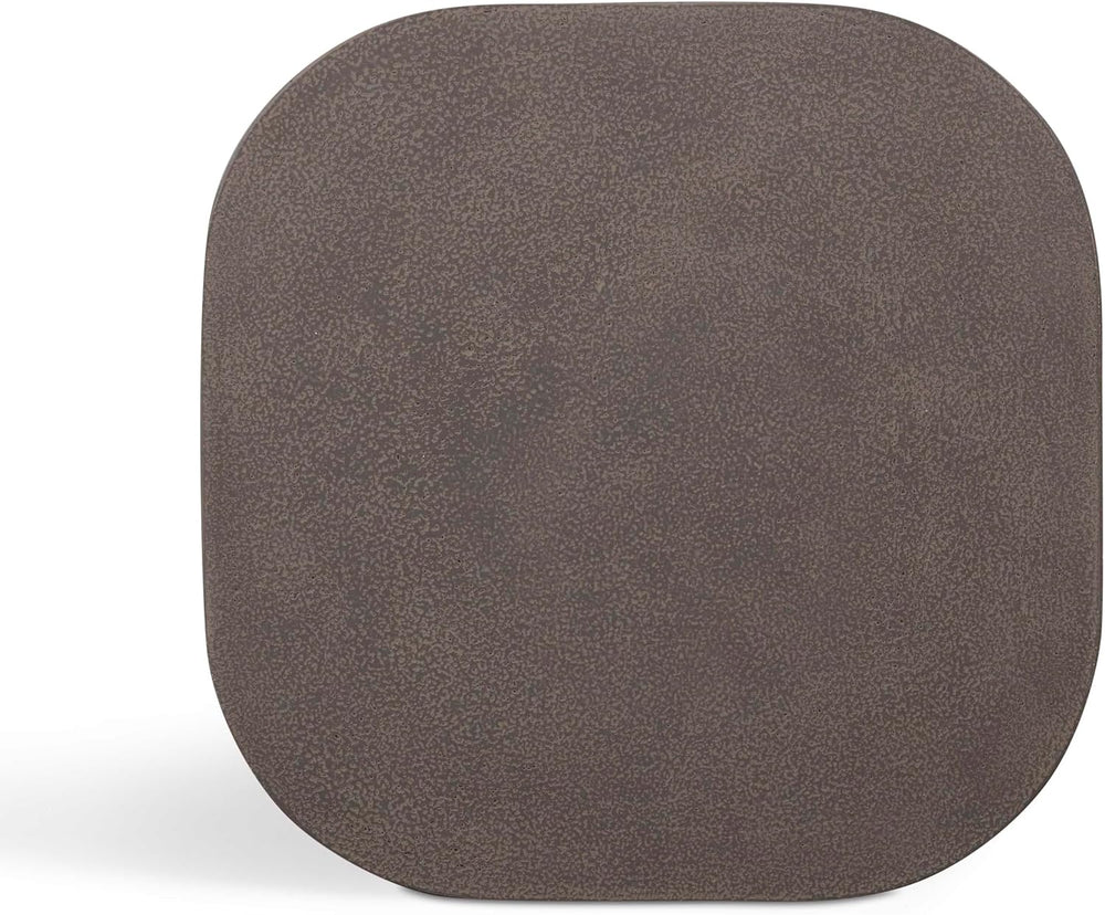 Tov Furniture Suraya Dark Umber Concrete Side Table