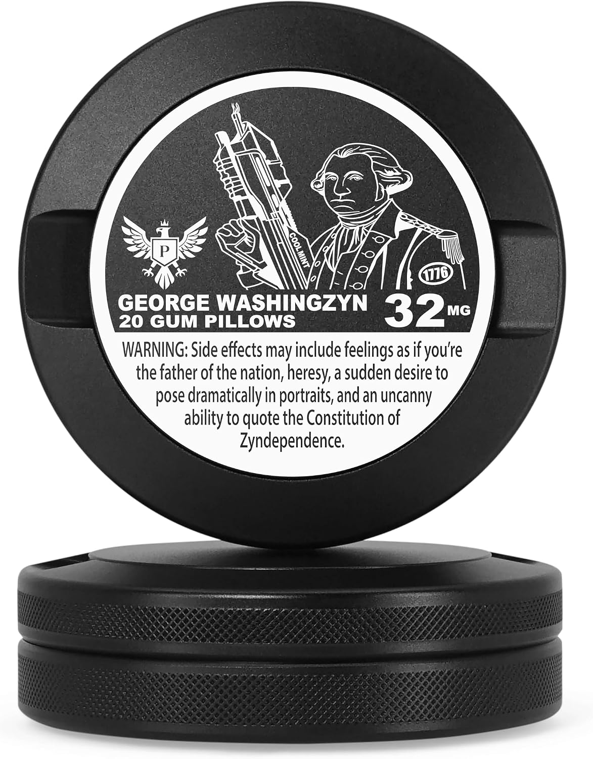 Metal Can | Metal Container for Pouches | Aluminum Used Pouch Storage Tin | Airtight O-Ring Moisture Odor Proof EDC Pocket Tin | The General Edition (Black)