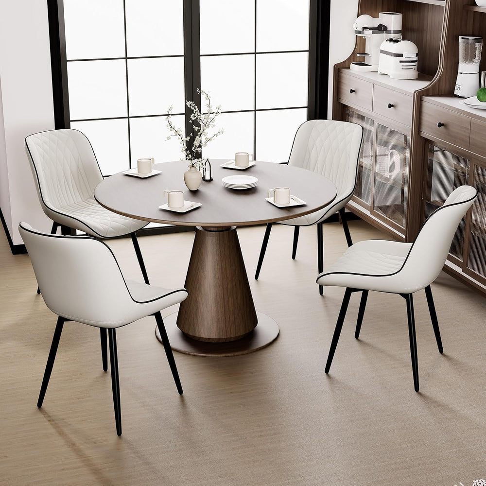 Rowill Dining Chairs Set of 2 Modern Faux Leather Kitchen Chairs with Thicken...