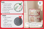 Canvas Storage Bags 2 Pack (Candycane Bag 2 Pack)