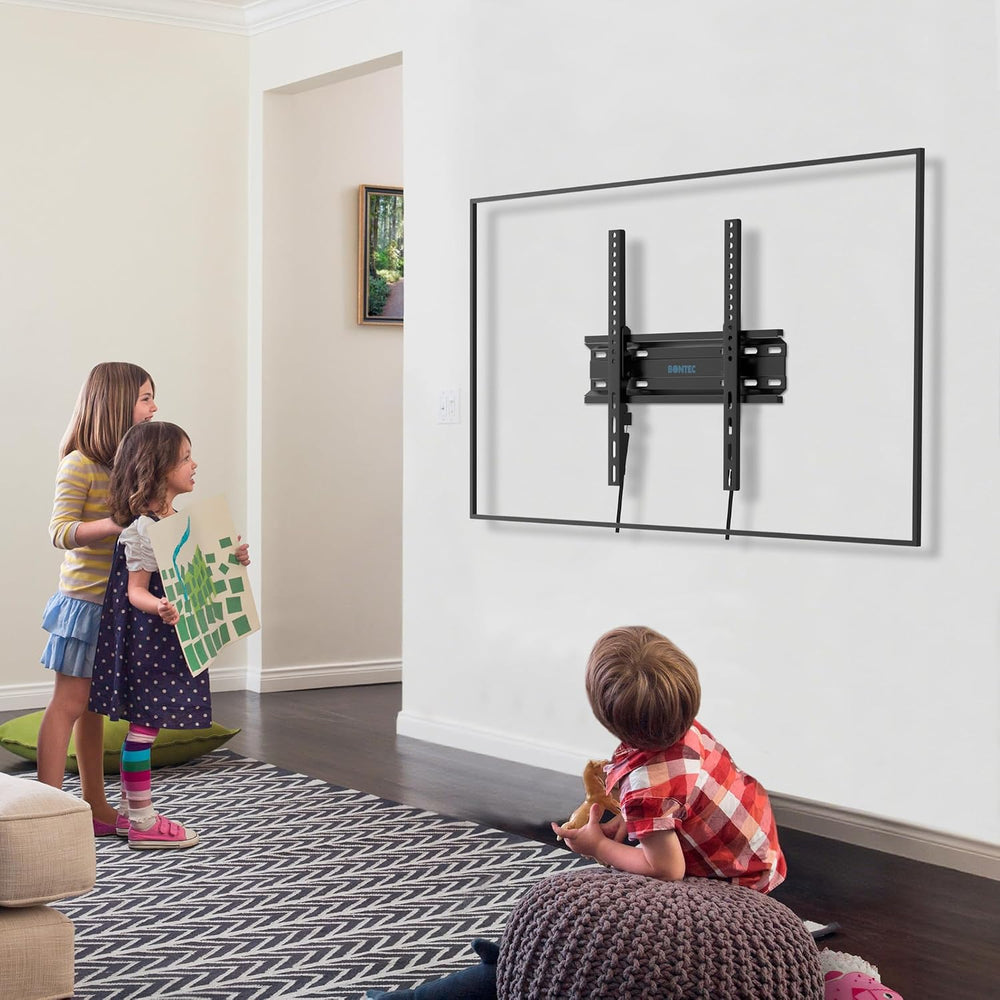 BONTEC TV Wall Mount Tilting for 23-60 inch TVs, Low Profile Design, Max VESA...