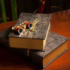 Barska Large Antique Book Lock Box with Key Lock , 8.75" x 2.75" x 13", black
