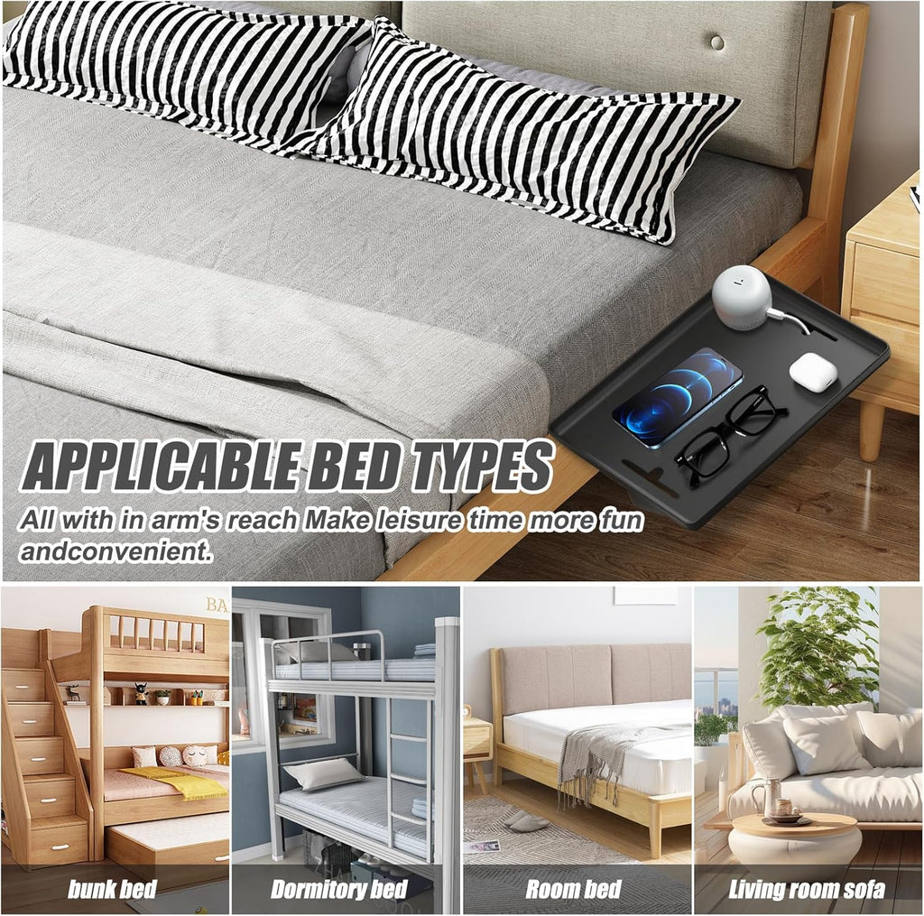 Bedside Table College Dorm Room Essentials Clip On Nightstand Floating Bed Side Table for Bunk Bed Top Bunk - Send Goods from Local Warehous
