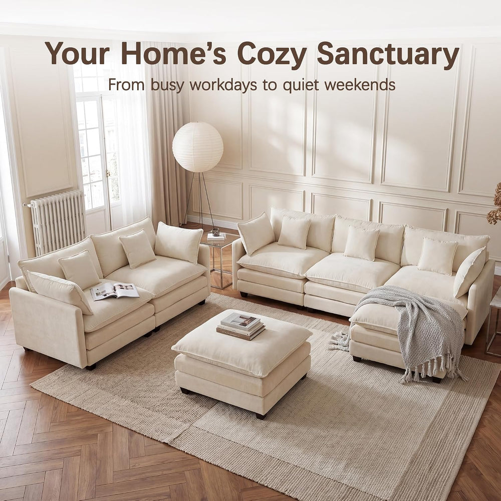Oversized Loveseat Sofa, 70" Sectional Cloud Couch, 2 Seat Modern Comfy ...