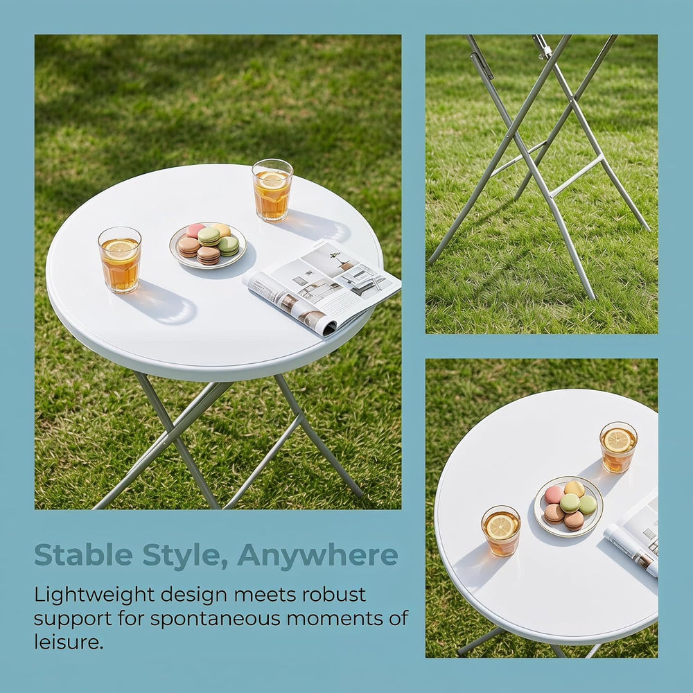 28in Cocktail Table, no Assembly Required, High Top Folding Table | Foldable ...