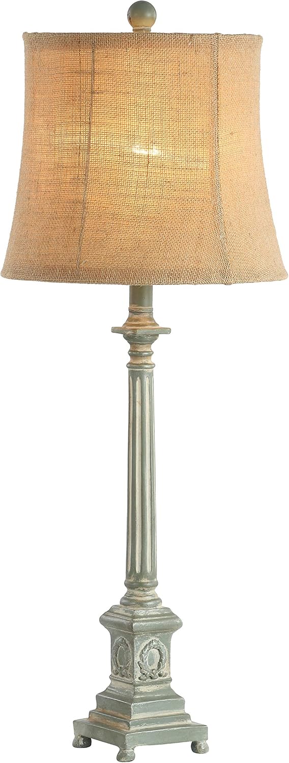 SAFAVIEH Collin Table Lamp, 31.5" Modern Antique Blue TBL4214A