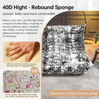Bean Bag Chairs for Adults, Memory Foam Couch Loveseat Sofa Chair, Soft Teddy Material Cozy Comfy Reading Nook Chairs, Floor Chair for Living Room Bedroom Office