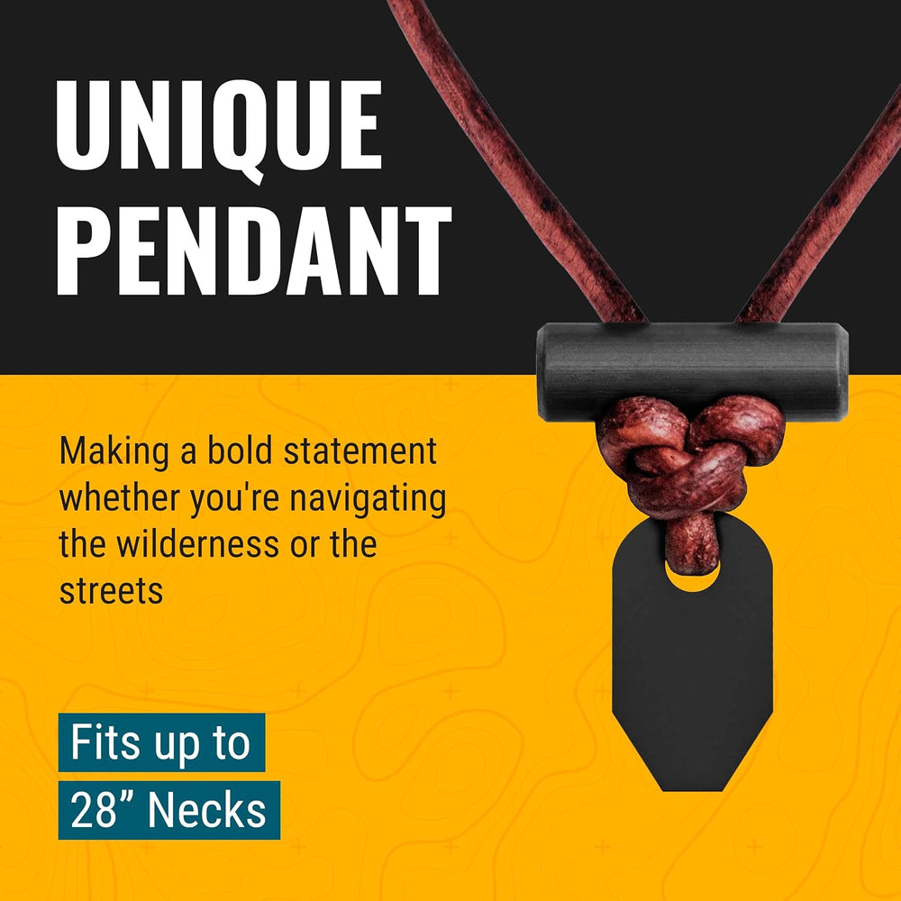 Wazoo Gear Bushcraft Necklace™ Wearable Ferro Rod Firestarter