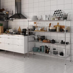 18" Deep x 60" Wide x 54" Height Wire Shelving Kit | 4-Tier | NSF Commercial Storage Rack Unit