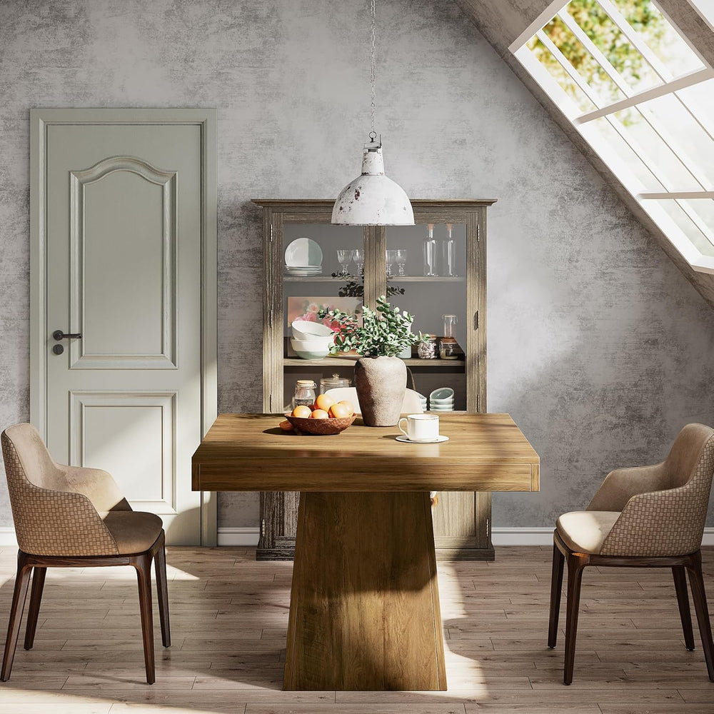 Tribesigns 31.5" Square Dining Table for 4, Farmhouse Kitchen Table with...