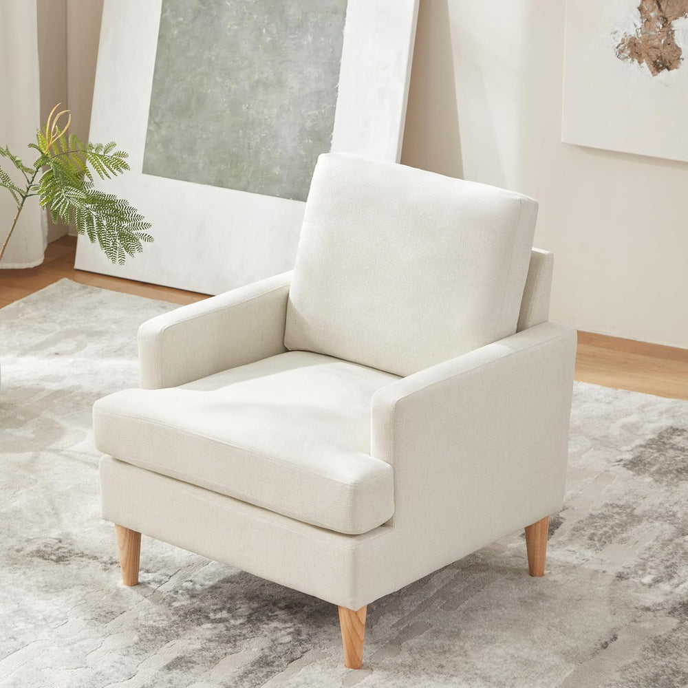 VKNOW Mid-Century Accent Chairs Set of 2, No Tools Assembly Required, Modern ...