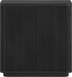 Henn&Hart 32" Wide Rectangular Accent Cabinet in Natural Black, for Home, Living Room, Bedroom, Entertainment Room, Office