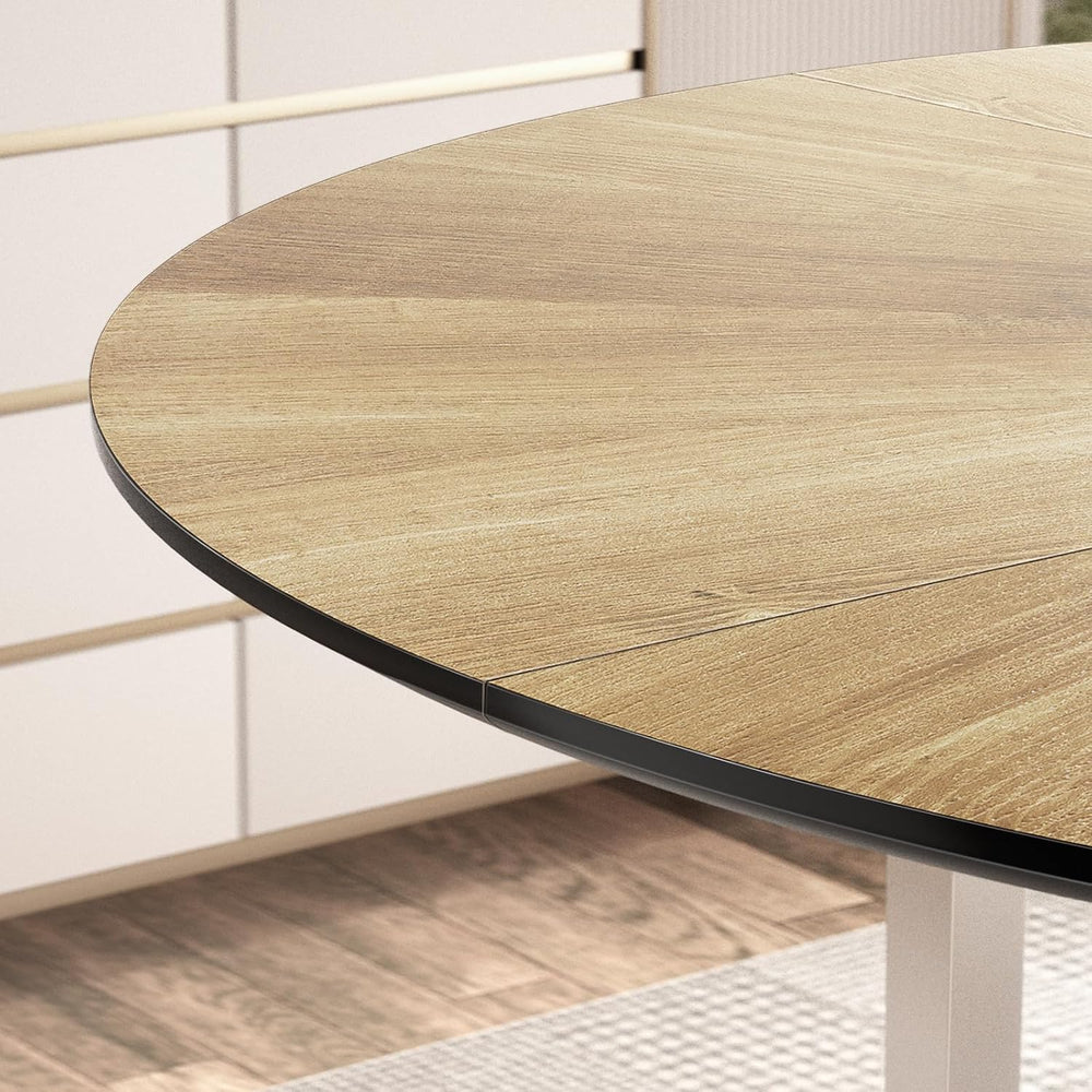 VFK 47'' Round Dining Table Set for 4-6, Farmhouse Kitchen Table with...