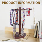Baseball and Softball Jewelry Organizer - Wooden Display Holder for Championship Rings & Drip Necklaces, All-in-One Sports Ring Holder, Perfect Display Gift for Athletes and Fans