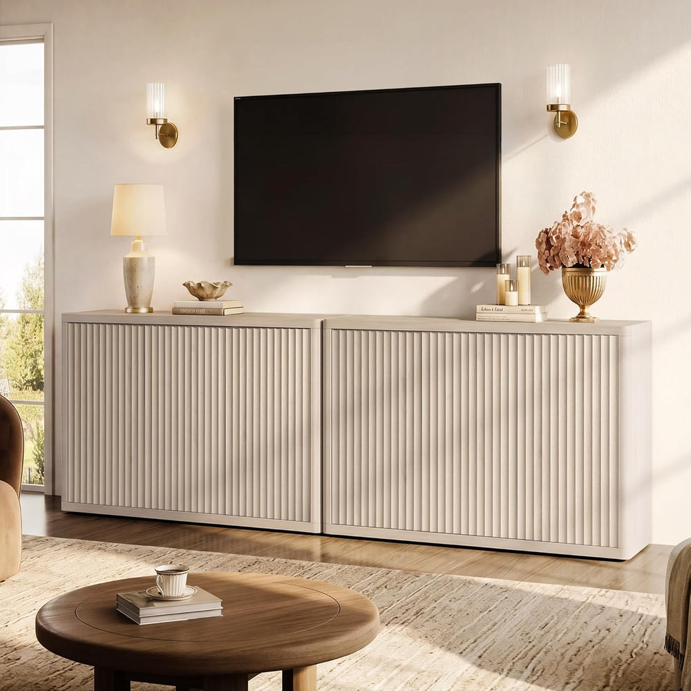 SICOTAS Buffet Cabinet with Storage Accent Sideboard with 3 Doors Modern 46.6...