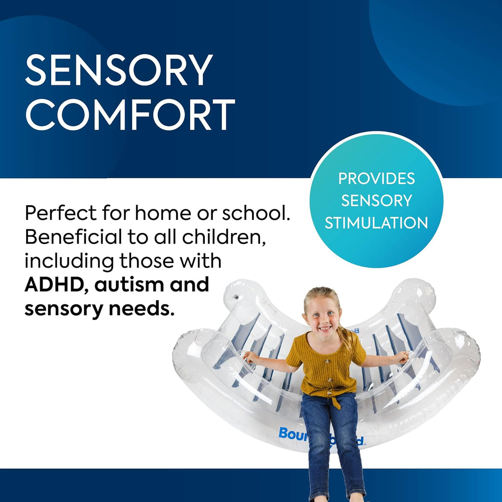 BouncyBand Inflatable Sensory Rocker Chair – 56” x 43” x 24” – Provides Deep ...