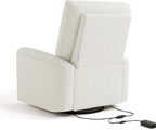 Storkcraft Sorrento Deluxe Power Recliner Swivel Glider, Ivory Boucle | Premium Electronic Nursery Rocking Chair, OEKO-TEX 100 Certified, Includes Dual-USB Charging Port with USB-A & USB-C