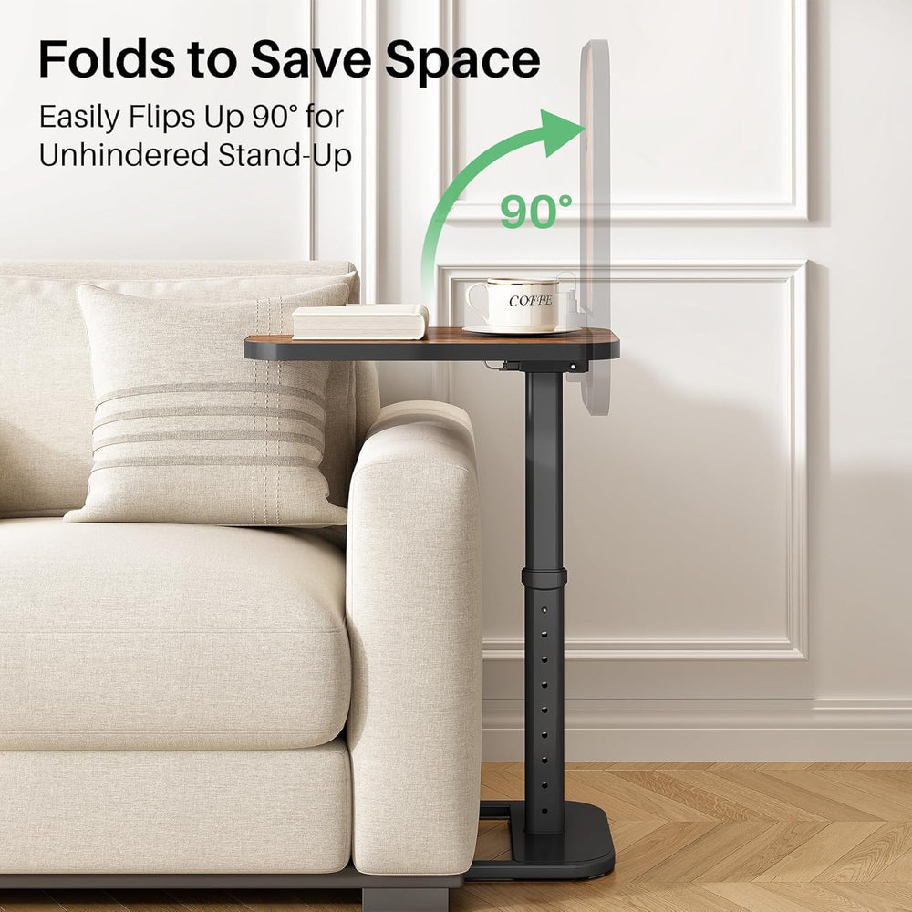 Kitstorack Upgraded TV Tray Table with Panel Lock, 90° Flip-Over Design &...