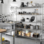 24" Deep x 54" Wide x 74" Height Wire Shelving Kit | 5-Tier | NSF Commercial Storage Rack Unit