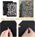 A5 Enamel Pin Display Pages,Creative Pin Collection with 5 Flip-Pages,Designed to Easily Trade & Display Enamel Pins (Pins Not Included)