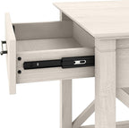 Bush Furniture Key West Coffee Table with Storage in Linen White Oak