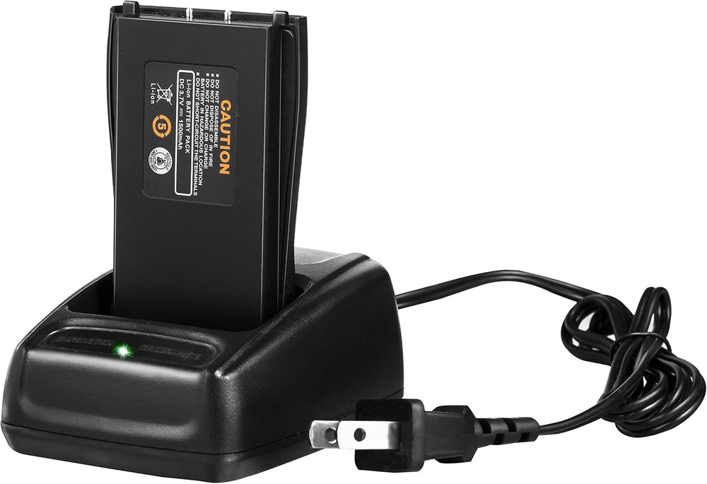 Rechargeable Long Range Two-Way Radios with Earpiece 6 Pack Arcshell AR-5 Wal...