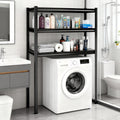 Height-Adjustable Bathroom & Laundry Storage Shelf, 3-Tier Metal Organizer Rack for Washer Dryer, Sturdy Shelving Unit for Bathroom Essentials, 63 x 45.3 x 19.7 Inches