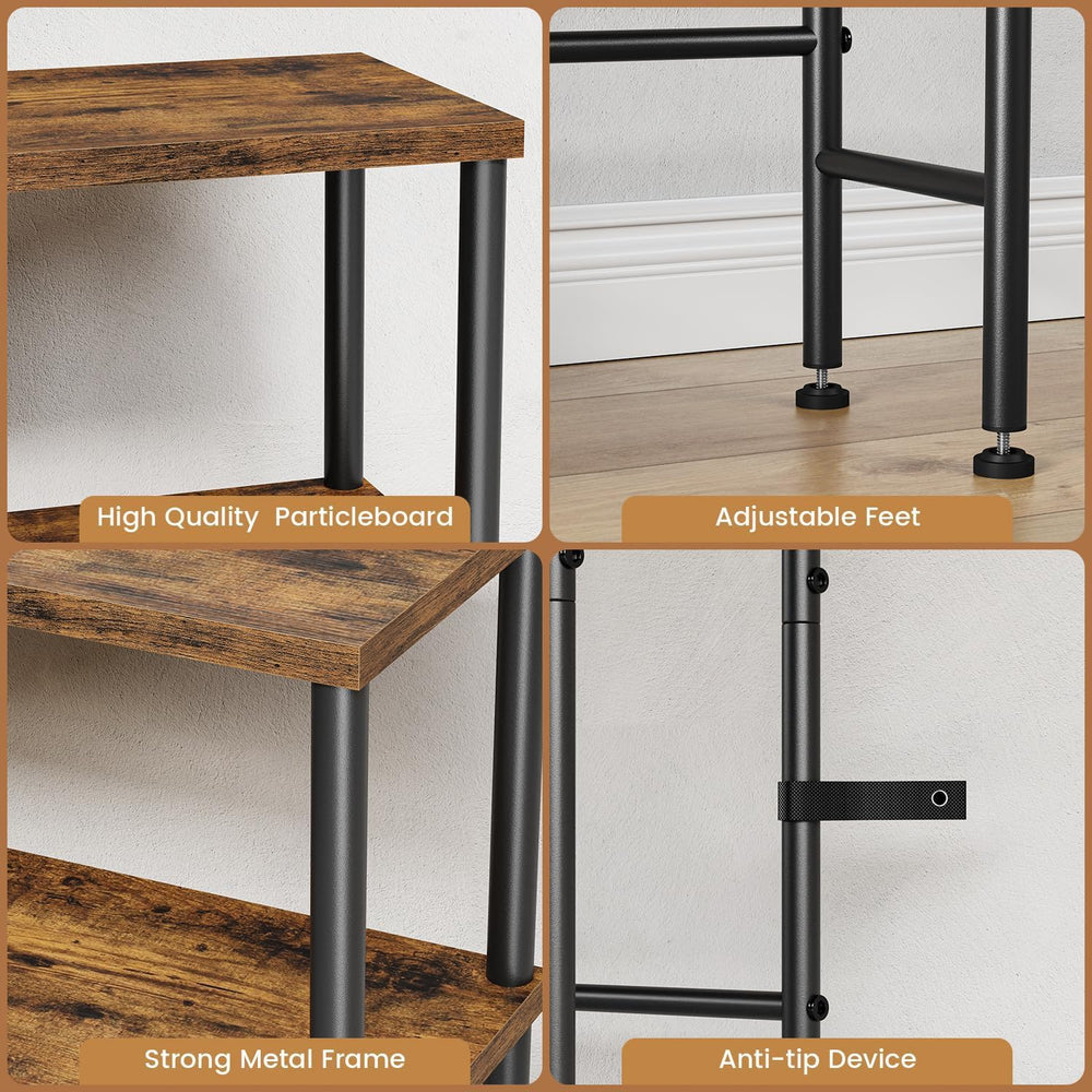 Asgolion Narrow Console Table, 15.7" Small Entryway Table, 2-Tier | Sofa...