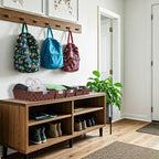 Sorbus Set of 9 Woven Storage Baskets – Mesh Hand-Woven Baskets for Organizing, Fabric Storage Bins for Linen Closet Organizer, Storage Baskets for Shelves, Home Organization and Decor (Chocolate)